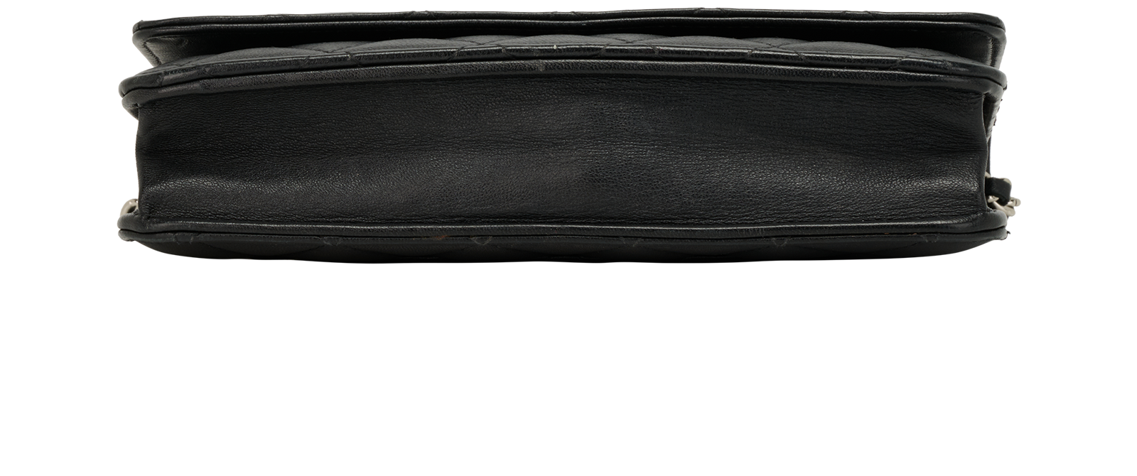 Classic Wallet On Chain, &pound;1,500, Handbags, Black, Lambskin Leather, Top view